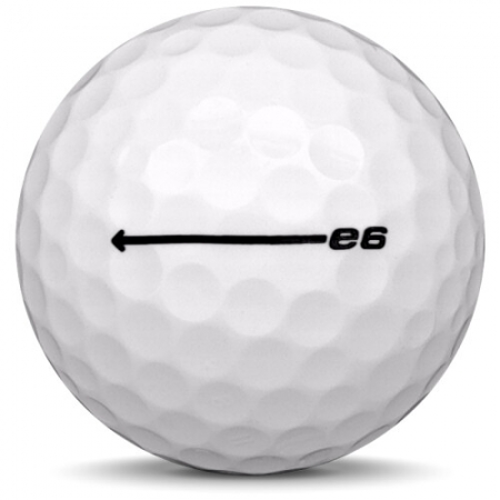 Piłka golfowa Bridgestone E6 W modelu rocznym 2022.
